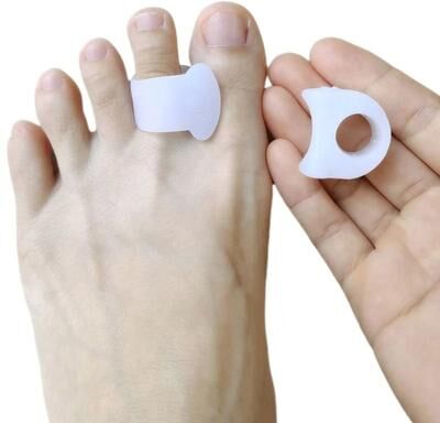 Uplifted Finds Gel Silicone Hallux Valgus Corrector Toe Separator Bunion Guard For Foot Alignment And Pain Relief purple M