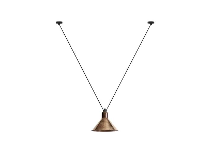 Lampe Gras 323 L Pendelleuchte, konisch, rohkupfer – DCW - Wohnzimmer