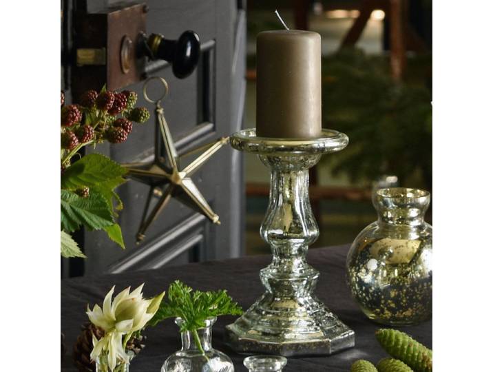 Bougeoir en verre mercurisé Artus