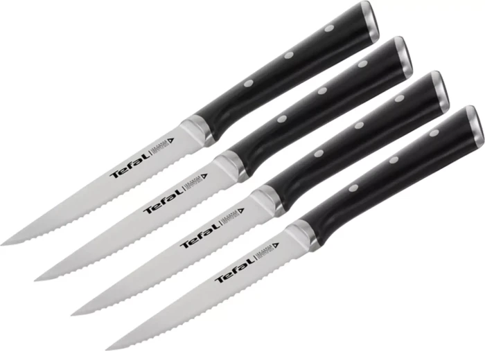 Tefal ICE FORCE 4 x Edelstahl Steakmesser - 11 cm