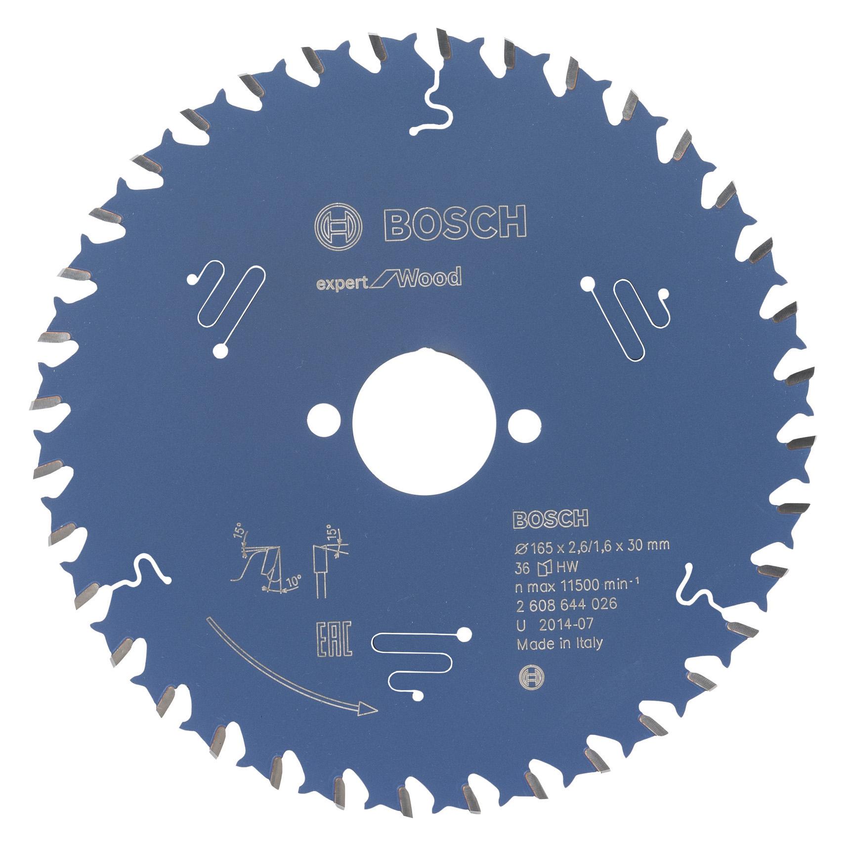 Bosch Professional Zubehör Kreissägeblatt Expert for Wood (2608644026)