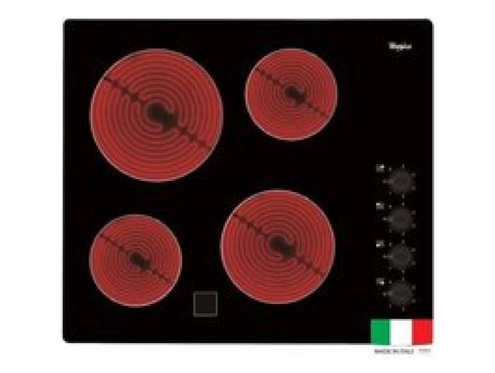 Plaque de cuisson vitrocéramique WHIRLPOOL AKM9010NE - 4 foyers - 6200W - Contrôle latéral mécanique - Noir