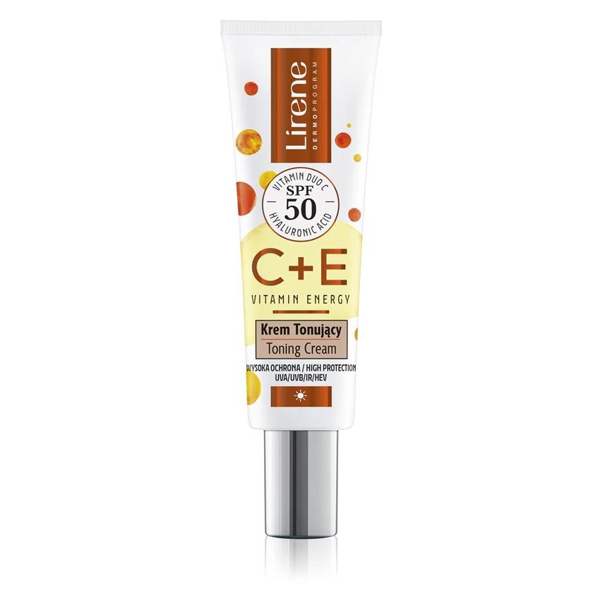 Lirene E Vitamin Energy Tinted Cream Spf50 30ml - Hoher Schutz und getöntes Finish (SPF 50, 30 ml) (52372568)