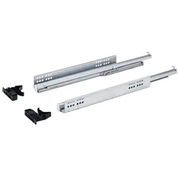 Hettich, Schubladenauszüge, Schubladenschiene Vollauszug Quadro V6 450 mm Push to open verzinkt 2 Stück