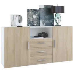 SIDEBOARD Skadu Front in Eiche sägerau