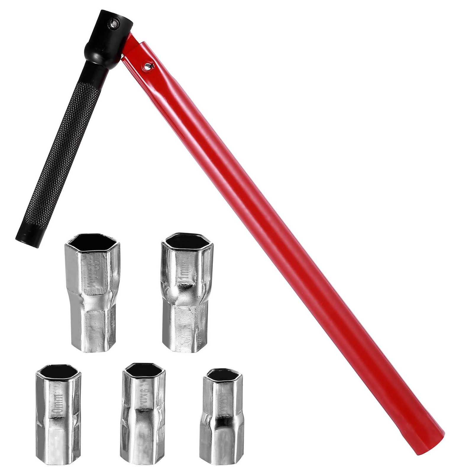 Selius Set van 6 universele kraanmoersleutels voor sanitaire klussen, 8-12 mm