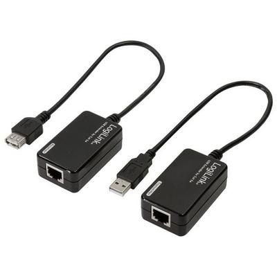 LogiLink UA0021D USB-A (USB 1.1) Extender (Verlängerung) über Netzwerkkabel RJ45 60 m