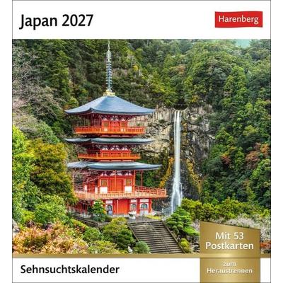 Japan Sehnsuchtskalender 2027 - Wochenkalender mit 53 Postkarten