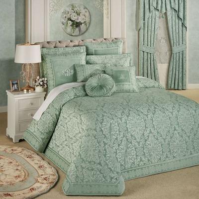 Touch of Class Grandview Grande Bedspread Aqua Mist, Queen, Aqua Mist
