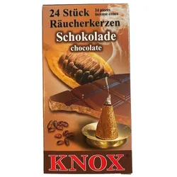 KNOX-Räucherkerzen Inhalt 24 StückSchokolade