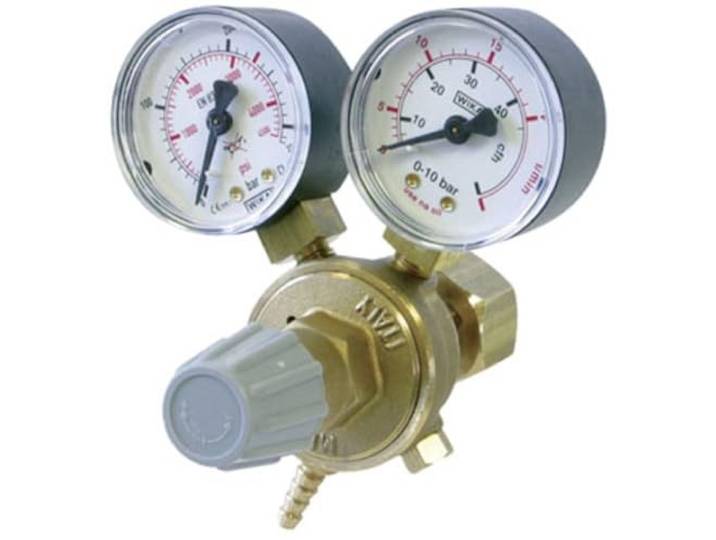 GYS 041998 drukregelaar - 2 manometers (20 l/min), geel