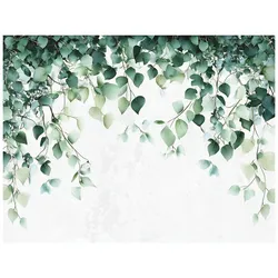 FOTOTAPETE Blätter Grün Nature Wohnzimmer Vliestapete 150x105