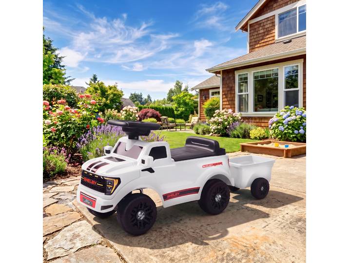 AIYAPLAY Voiture Pousseur Shelby Blanc avec Panier 18–72 Mois