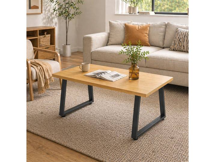 HOMCOM Pieds de Table Acier Noir Lot de 2 pour Banc/Table 75kg