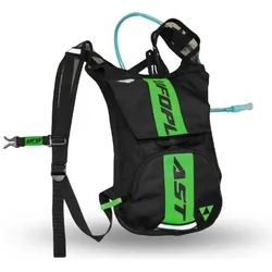 UFO, Motorradgepäck, Camel Bag (Rucksack) Mit Trinksystem (Fassungsvermögen 2l) Farbe Schwarz - Grün (2 l)