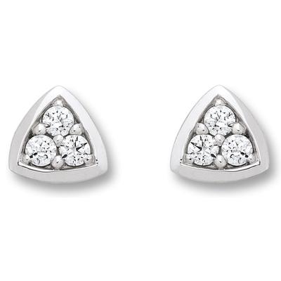 Paar Ohrhänger ONE ELEMENT "Zirkonia Ohrringe Ohrstecker aus 333 Weißgold", silber, Ohrringe, Damen, Damen,mit Zirkonia, Gold Weißgold 333, Gold, Weißgold 333, Kleines Statement – persönlich, stilvoll, alltagstauglich