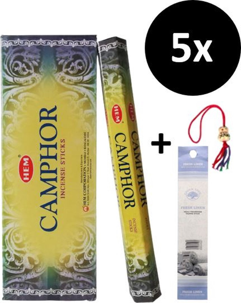 Wierookstokjes Camphor met 105 stuks en gelukspoppetje