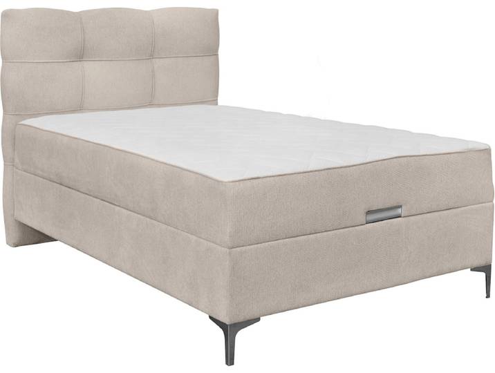 Kastenbett KORLEONE beige 120x200cm fest