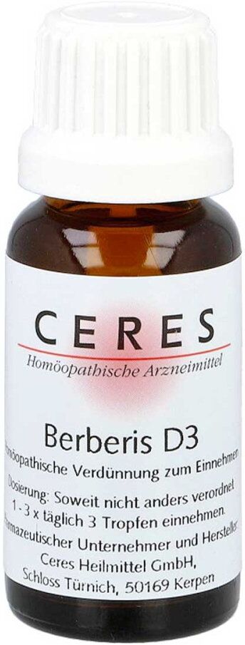 Ceres Berberis D3 Dilution
