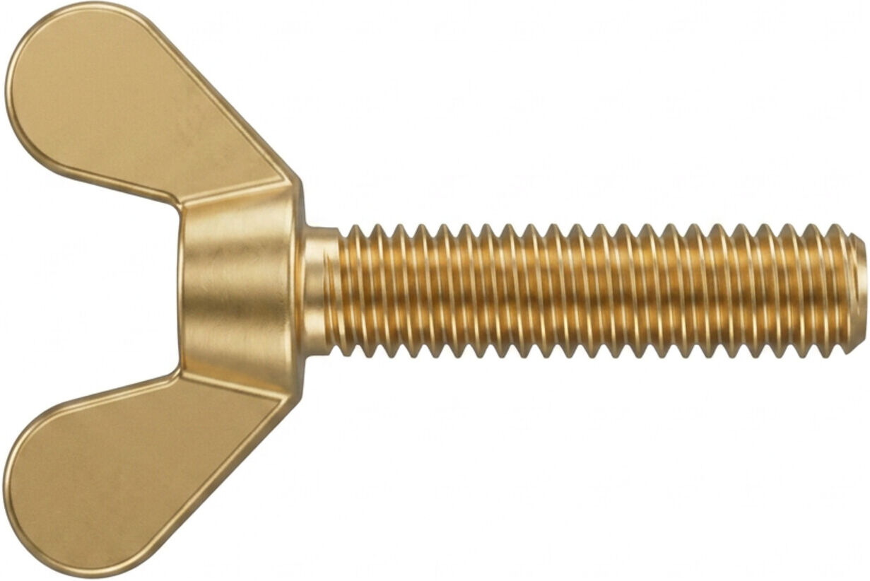DIN 316 Flügelschraube deutsche Form M4x16 Messing blank ; Industrial Quality Supplies (003167000040016)
