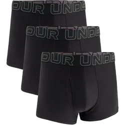 3er Pack UNDER ARMOUR Performance Tech Solid 3" Boxershorts Herren 001 - black XS