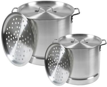 IMUSA 32-Qt. Aluminum Steamer with Bonus 10-Qt. Aluminum Steamer