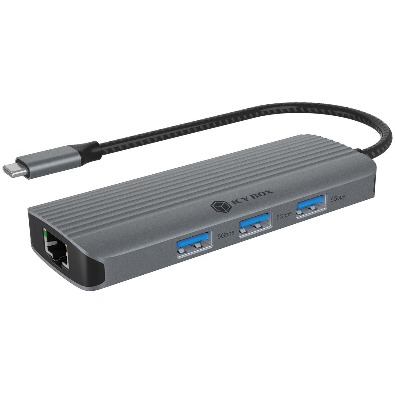 Icy Box Dockingstation 6 in 1 1xHDMI 4K60Hz, 3x USB-A