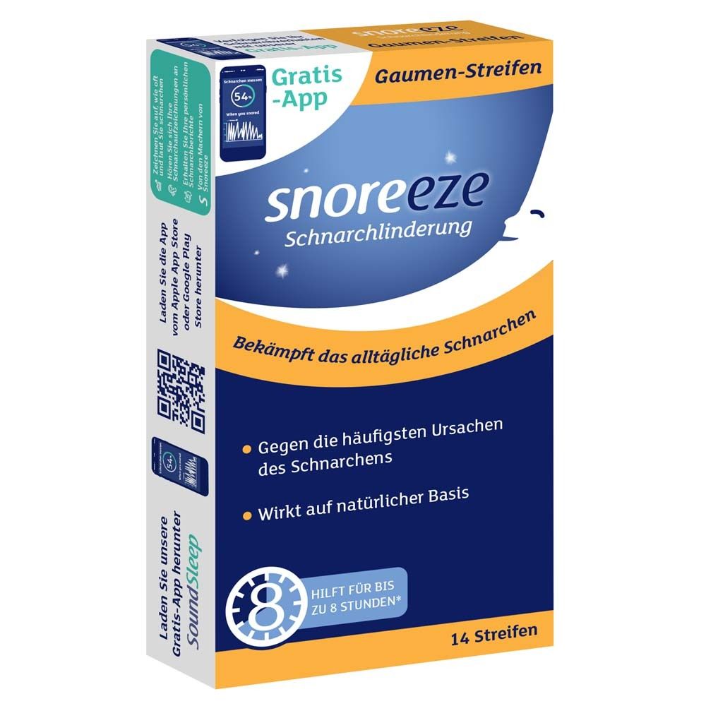 Snoreeze Schnarchlinderung Gaumenstreifen 14 St Streifen