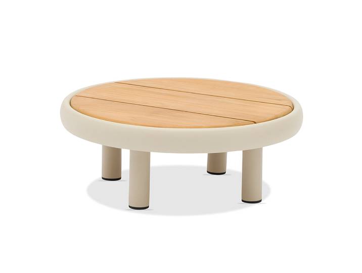 Zebra Wave Kaffeetisch klein Alu pulverbeschichtet light taupe,