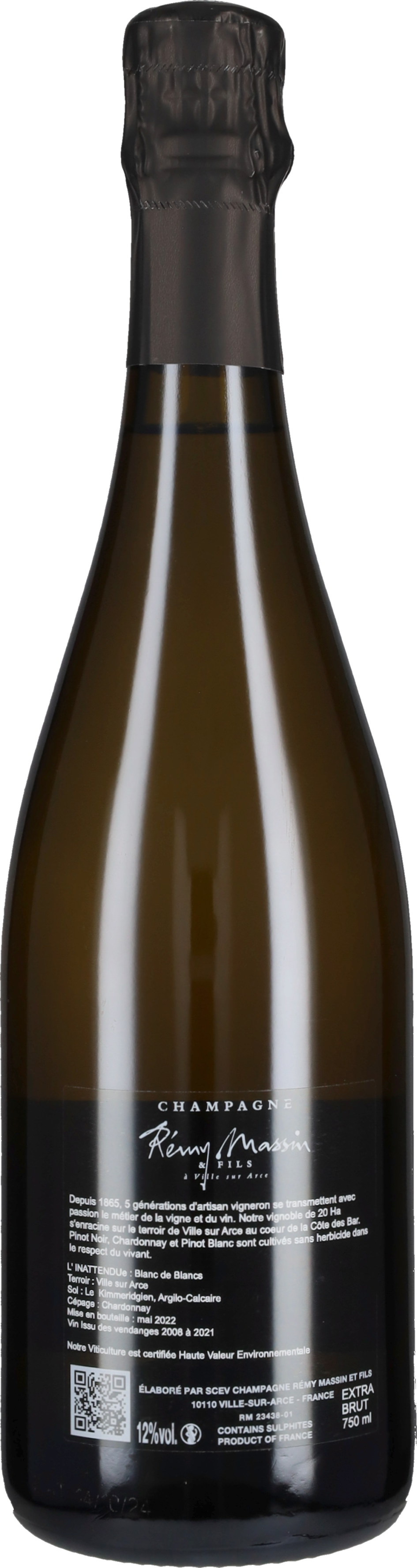 Champagne Extra Brut Blanc de Blancs 'L'Inattendue' Remy Massin
