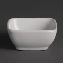Olympia Whiteware quadratische Amuseschälchen 6cm