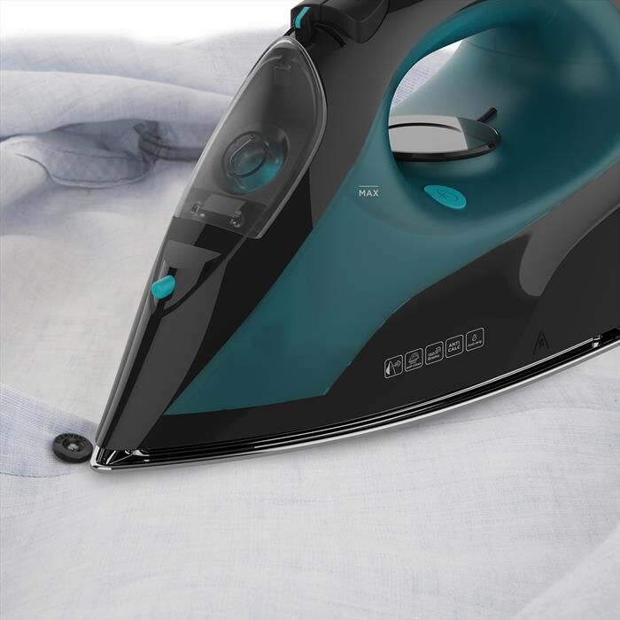 Black & Decker Ferro Da Stiro A Vapore Bxir2403e-nero/smeraldo