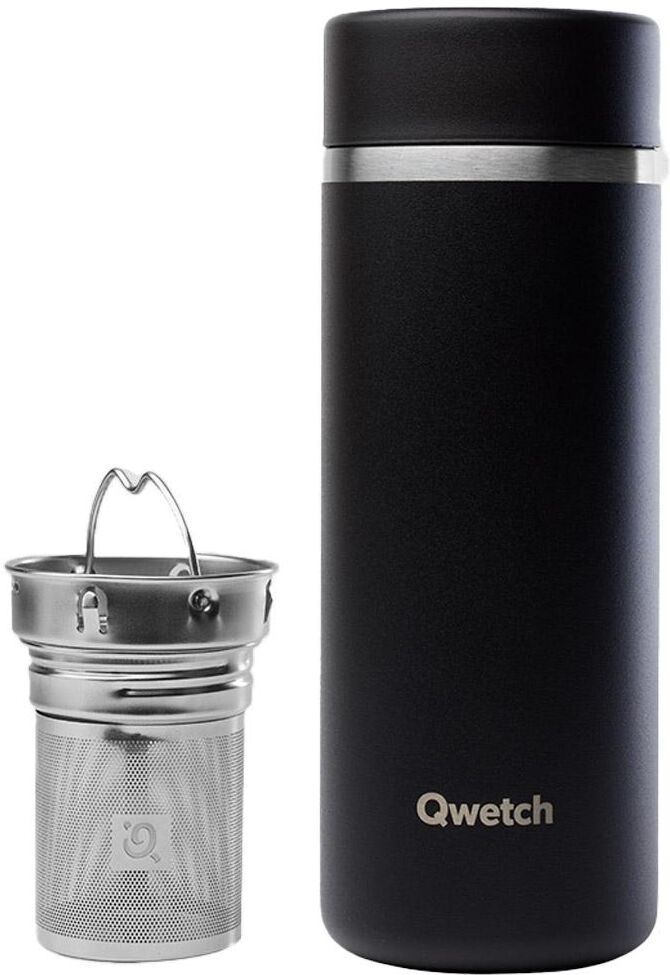 Qwetch  - Théière Isotherme 400 ml Matt Noir - Mug