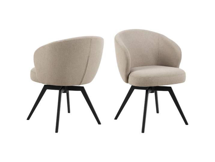 AC Design Furniture Stuhl AC Design Beige Textil - Stuhl