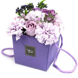 Soap Flower Bouqet - Lavender Rose & Carnation