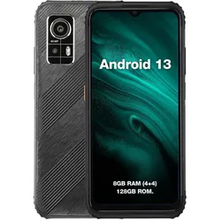 Bea-Fon AGM MOBILE H6L Lite 8+128GB Outdoor Smartphone 4G (128 GB, Black, Grey, 6.56", Dual SIM, 4G), Smartphone, Schwarz, Grau