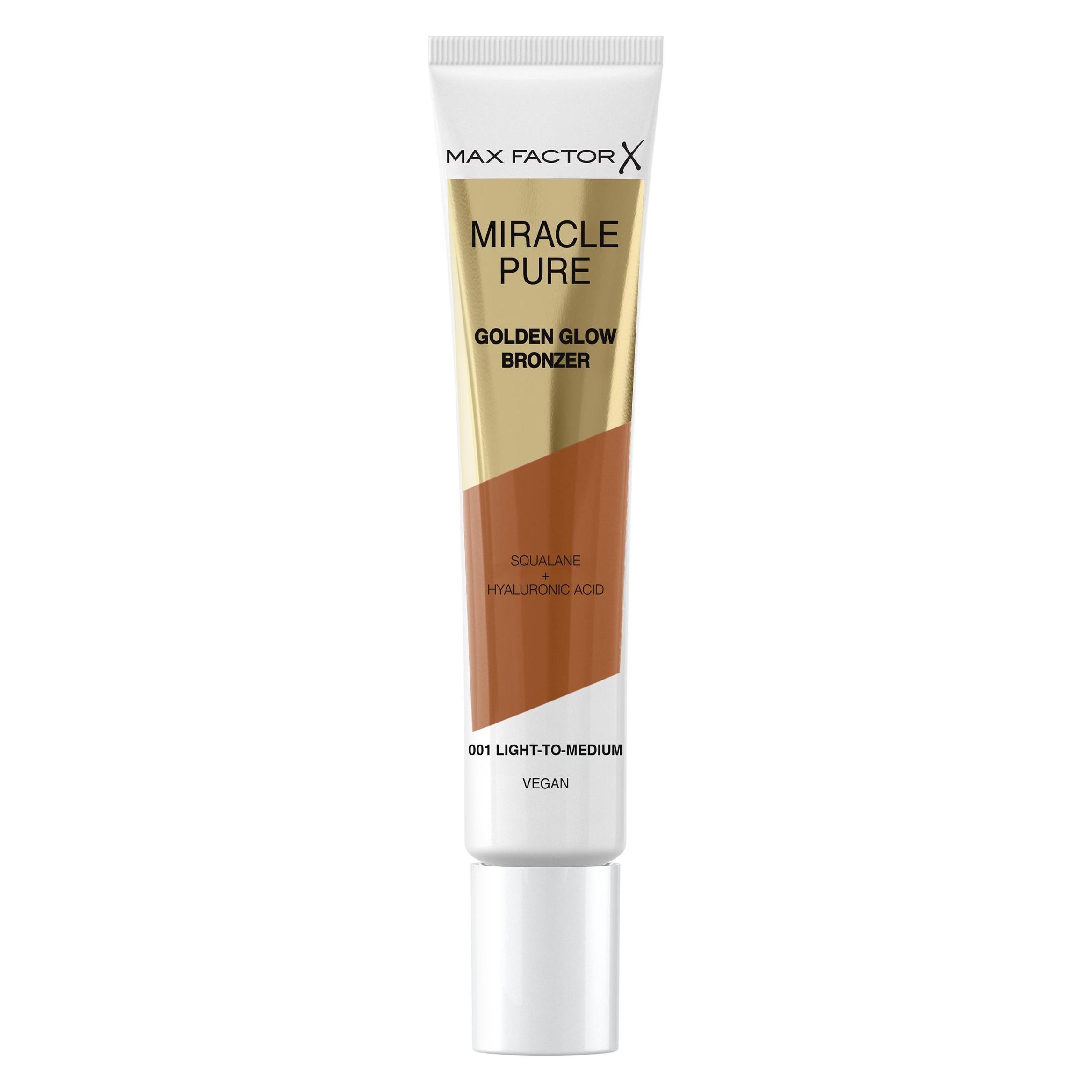 Max Factor Miracle Pure Golden Glow Bronzer - Bronzer 15 ml 001 Light-To-Medium (001 Light-To-Medium, Bronzer, 15 ml) (10522174001)