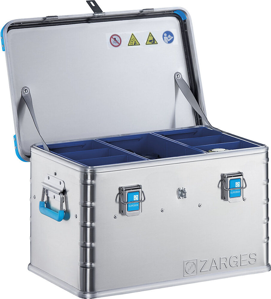 Alu-Euro-Werkzeugbox, stapelbar, Inhalt 60 l ZARGES