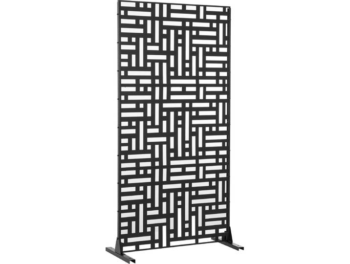 Scheidingswand Bernalda kamerscherm 180x90x40 cm zwart casa.pro