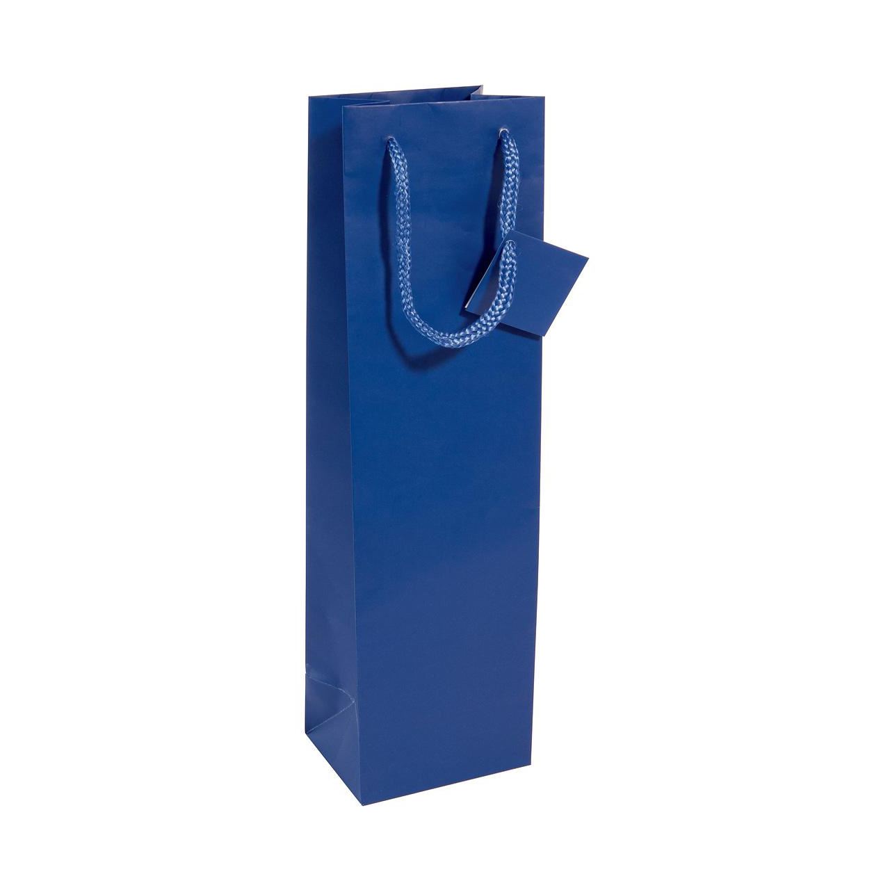 SIGEL 5 Flaschenbeutel blau 10,0 x 35,0 cm