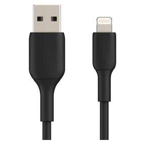Hamlet XCU2A-LGT200 Lightning-Kabel 2 m Schwarz (2 m, USB 2.0) (XCU2A-LGT200)