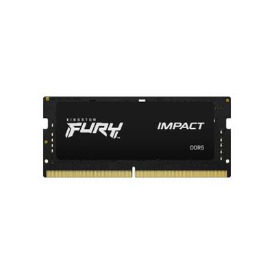 KINGSTON Arbeitsspeicher "16GB 6400MT/s DDR5 CL38 SODIMM FURY Impact XMP", schwarz, 16 GB, Arbeitsspeicher