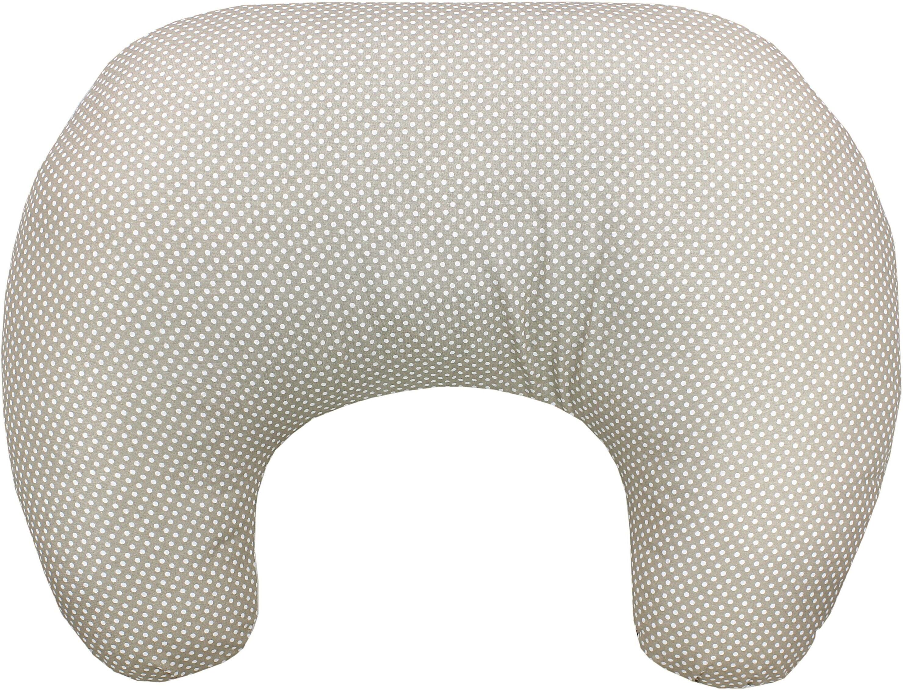Stillkissen TUPTAM "Stillkissen Baby Stillkissen Klein mit Baumwoll-Bezug", Baby, gelb (traktoren, regenbögen, beige, punkte), Obermaterial: 100% Baumwolle CO., Funktionskissen Stillkissen