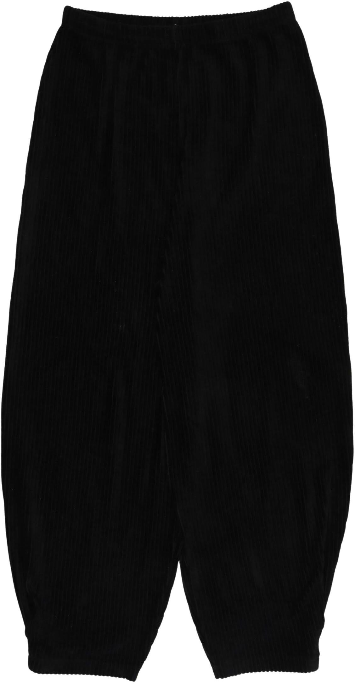 Gudrun Sjödén Damen Stoffhose, Schwarz, Gr. W26, kein / Etikett - Second Hand