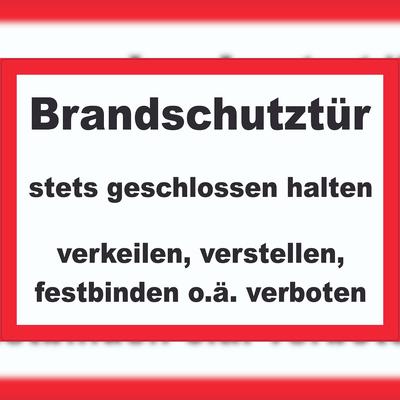 HB-Druck Brandschutztür Aufkleber A1 (594x841mm)