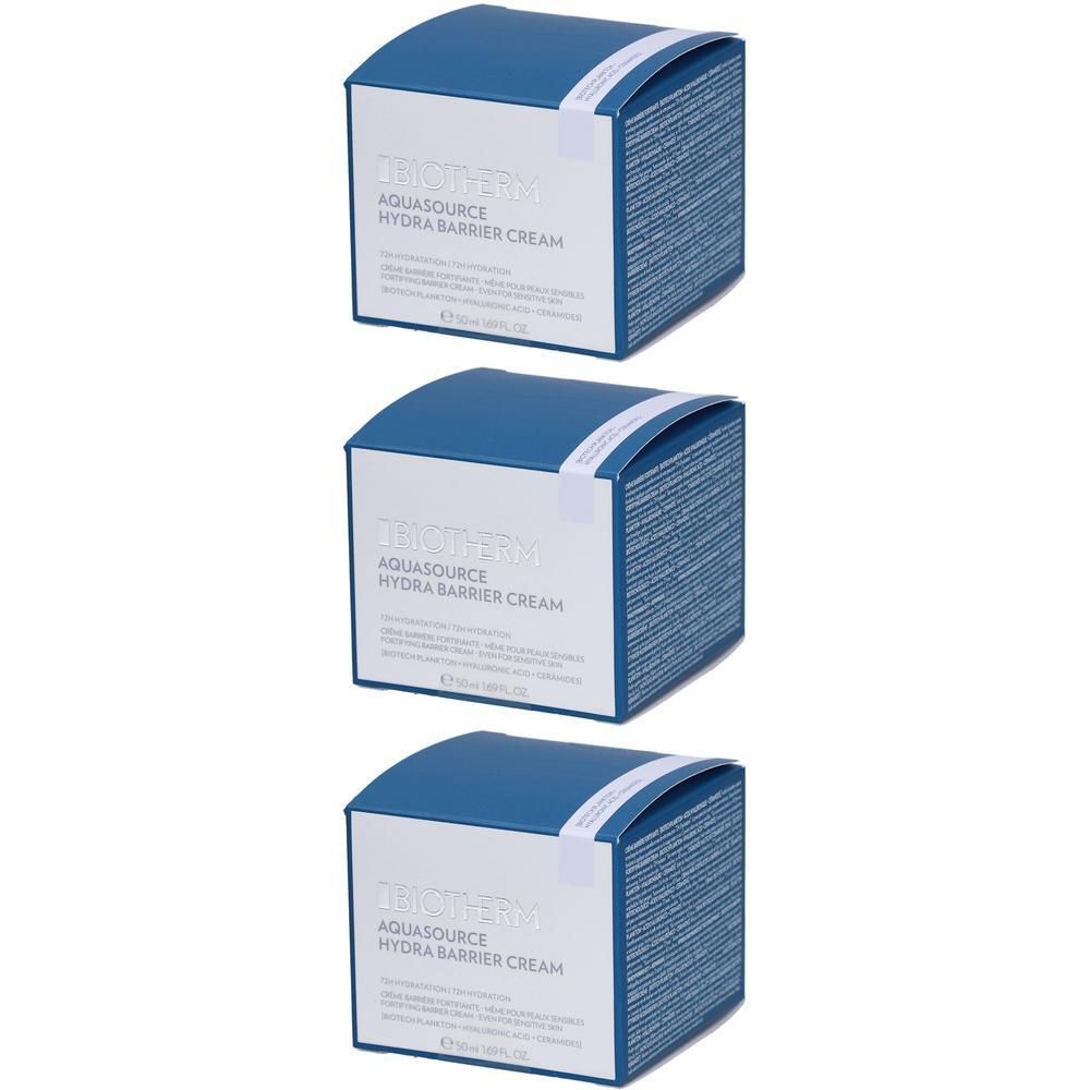 Biotherm Aquasource Hydra Barrier Cream x3 3x50 ml Creme