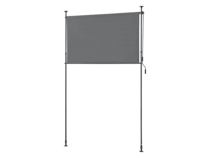 pro.tec Klemmmarkise Cimarra, Dunkelgrau, Metall, Rechteckig, 200x270 cm, Sonnenschutz, Sichtschutz