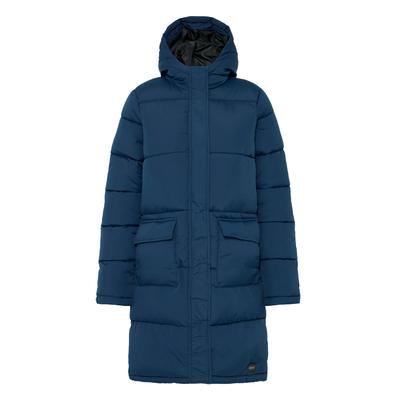 Wintermantel OXMO "Wintermantel OXMinna", Damen, Gr. M, blau (marineblaus), Obermaterial: 100% Polyester PES., Mäntel Wintermantel