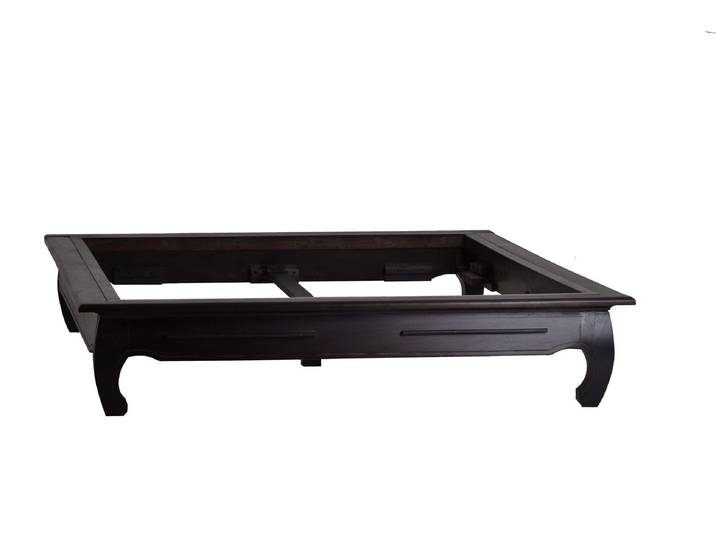 MiaMöbel Opium Bett Colombo 140x200cm Massivholz Pinie Kolonialstil Indien Indisch