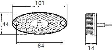 PROPLAST 31230901 Side marker light